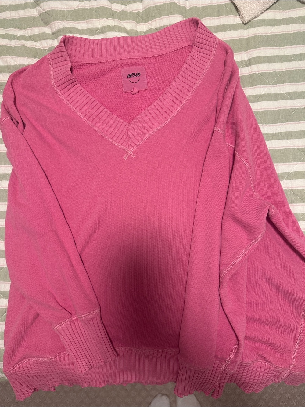 Aerie v neck sweatshirt